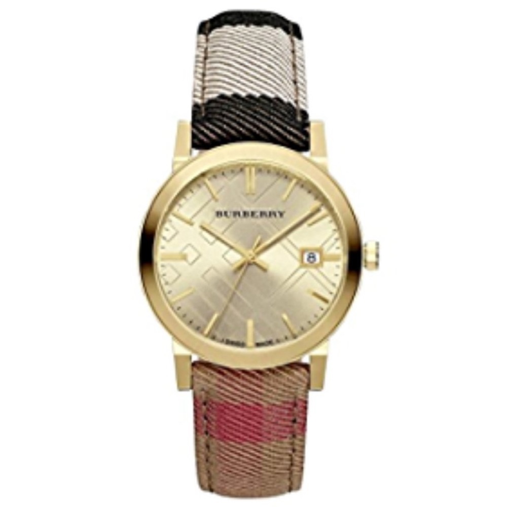 Women's Housecheck Fabric Strap Watch 38mm BU9041